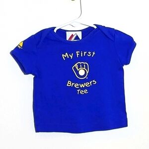 Majestic Brewers Baseball Shirt 6-9m